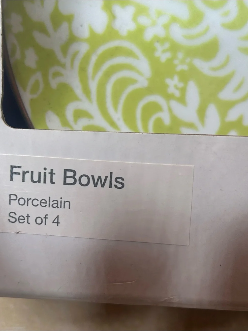🌸 ADORABLE 4 Limited Edition Lily Pulitzer Porcelain with Gold Trim Fruit Bowls
